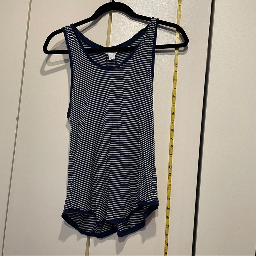 Club Monaco blue and white stripe tank top